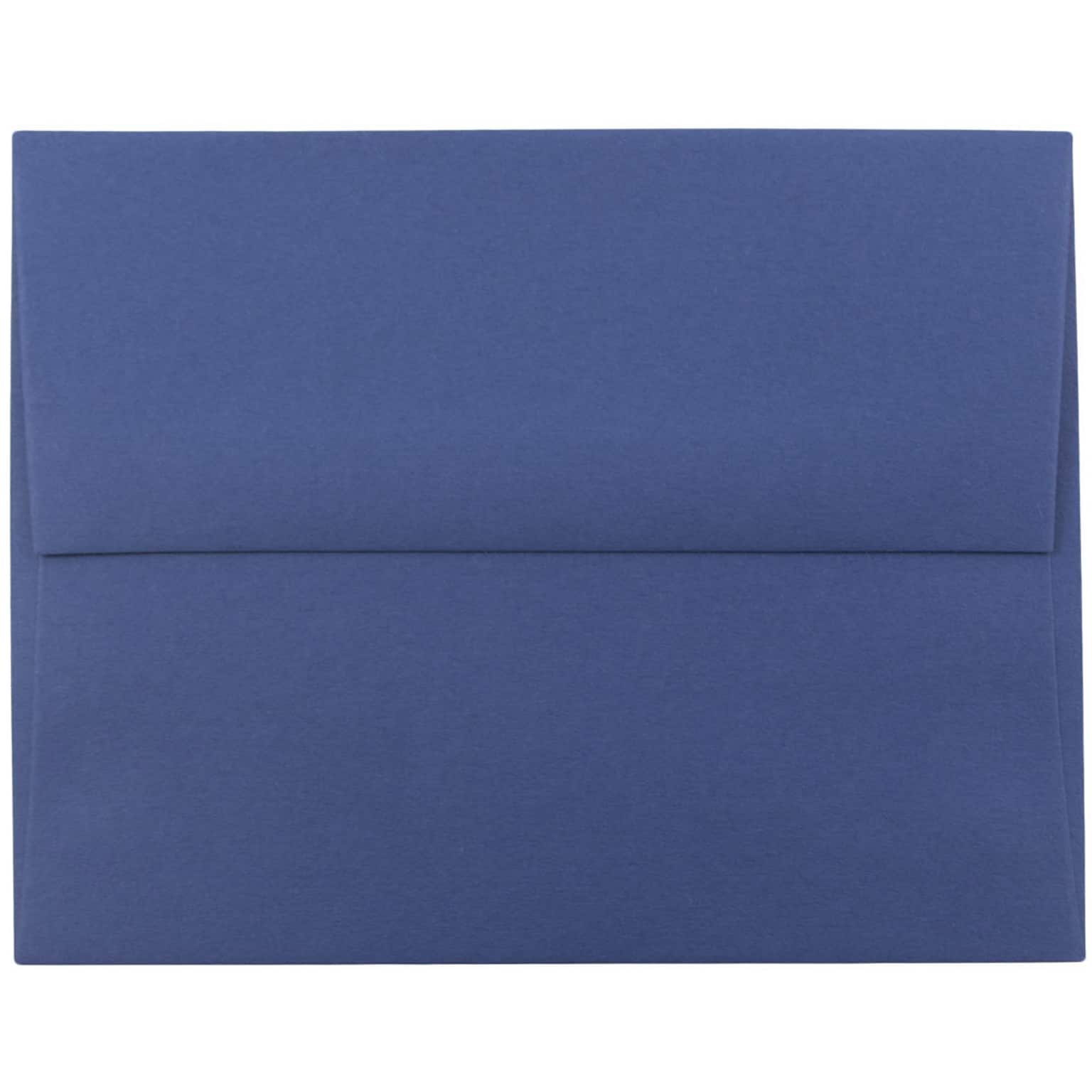 JAM Paper® A8 Invitation Envelopes, 5.5 x 8.125, Presidential Blue, 50/Pack (563916908I)