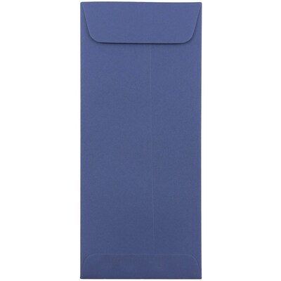 JAM Paper Open End #10 Currency Envelope, 4 1/8 x 9 1/2, Presidential Blue, 50/Pack (263912999I)