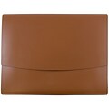 JAM Paper® Italian Leather Portfolio With Snap Closure, 10.5 x 13 x 0.75, Brown, Sold Individually (2233320843)