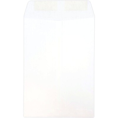 JAM Paper Open End Catalog Envelope, 7 1/2 x 10 1/2, White, 25/Pack (4120)