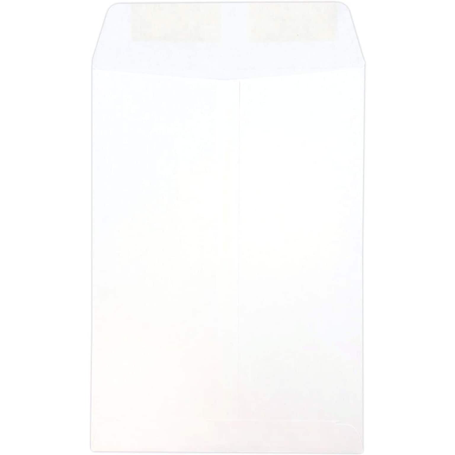 JAM Paper Open End Catalog Envelope, 7 1/2 x 10 1/2, White, 25/Pack (4120)