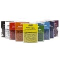 JAM Paper® Vinyl Colored Standard Paper Clips, Small, Assorted Colors, 9 Packs of 100 Clips, 900/Pack