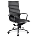 OfficeSource Nova Series Executive Mid Back Chair, 42 - 45H x 22W x 20.5D