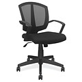 OfficeSource 201BLK Sprint Series Task Chair With Arms, Black Frame