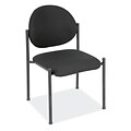 OfficeSource 2820GBLK Regal Series Side Chair Without Arms, Black Frame