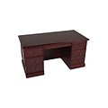 OfficeSource OS900 Traditional Collection Managers Desk with Center Drawer (934MH)