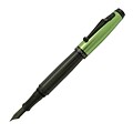 Monteverde Invincia Carbon Fiber Fountain Pen, Broad Nib, Lime Green (MV41501)