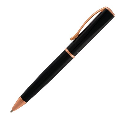 Monteverde Impressa Ballpoint Pen, Black with Rose Gold (MV29865)