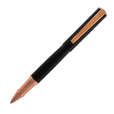 Monteverde Impressa Rollerball Pen, Black with Rose Gold (MV29866)