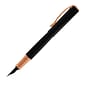 Monteverde Impressa Fountain Pen, Fine Nib, Black with Rose Gold (MV29862)