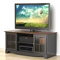 Pinnacle 54-inch TV Stand from Nexera - Cinnamon-Cherry and Black