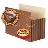 Smead TUFF Redrope File Pockets, 7 Expansion, Legal Sized, 5/Box (74395)