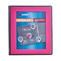 Avery Ultralast Binder with 1 One Touch Slant Rings, Pink (79743)