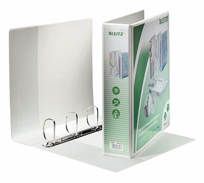 Leitz Standard 3 4-Ring A4 Sized European Binder, White (42870001)