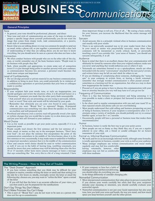 BarCharts, Inc. QuickStudy® Business Communications Reference Set (9781423231448)