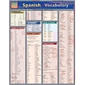 QuickStudy Spanish Vocabulary Nonmagnetic Charts,  8.5 x 11, 3/Pack (9781423231479)