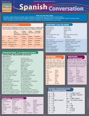 BarCharts, Inc. QuickStudy® Spanish Flashcard & Reference Set (9781423230663)