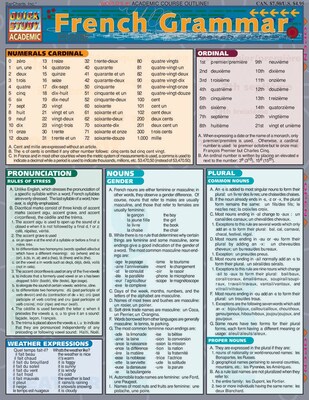 BarCharts, Inc. QuickStudy® French Flashcard & Reference Set (9781423230670)