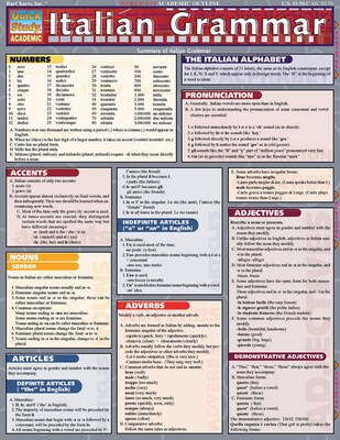 BarCharts, Inc. QuickStudy® Italian Flashcard & Reference Set (9781423230625)