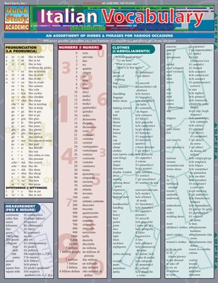 BarCharts, Inc. QuickStudy® Italian Flashcard & Reference Set (9781423230625)