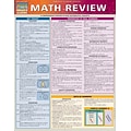 QuickStudy Math Review Nonmagnetic Charts, 8.5 x 11, 4/Pack (9781423230304)