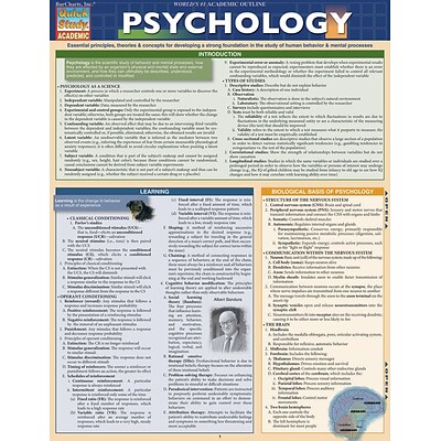 BarCharts, Inc. QuickStudy® Psychology Reference Set (9781423230830)