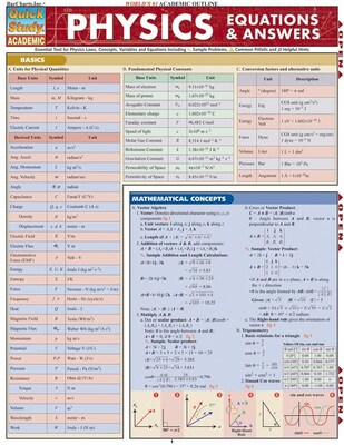 BarCharts, Inc. QuickStudy® Physics Reference Set (9781423230311)