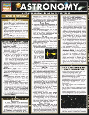 BarCharts, Inc. QuickStudy® Astronomy Reference Set (9781423231615)