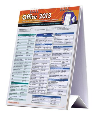 BarCharts, Inc. QuickStudy® Microsoft Office 2013 Easel Reference Set (9781423230533)