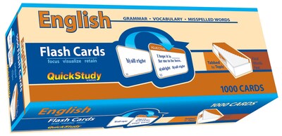BarCharts, Inc. QuickStudy® English Flashcard & Reference Set (9781423230601)