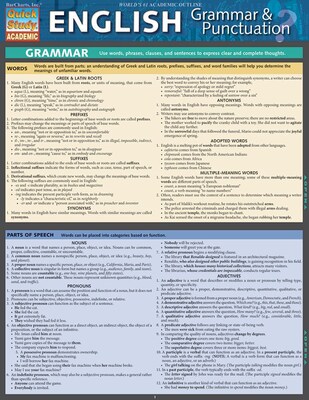 BarCharts, Inc. - QuickStudy® English Language Reference Set