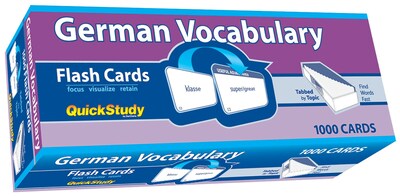 BarCharts, Inc. QuickStudy® German Flashcard & Reference Set (9781423230618)