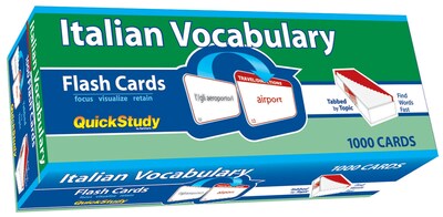 BarCharts, Inc. QuickStudy® Italian Flashcard & Reference Set (9781423230625)