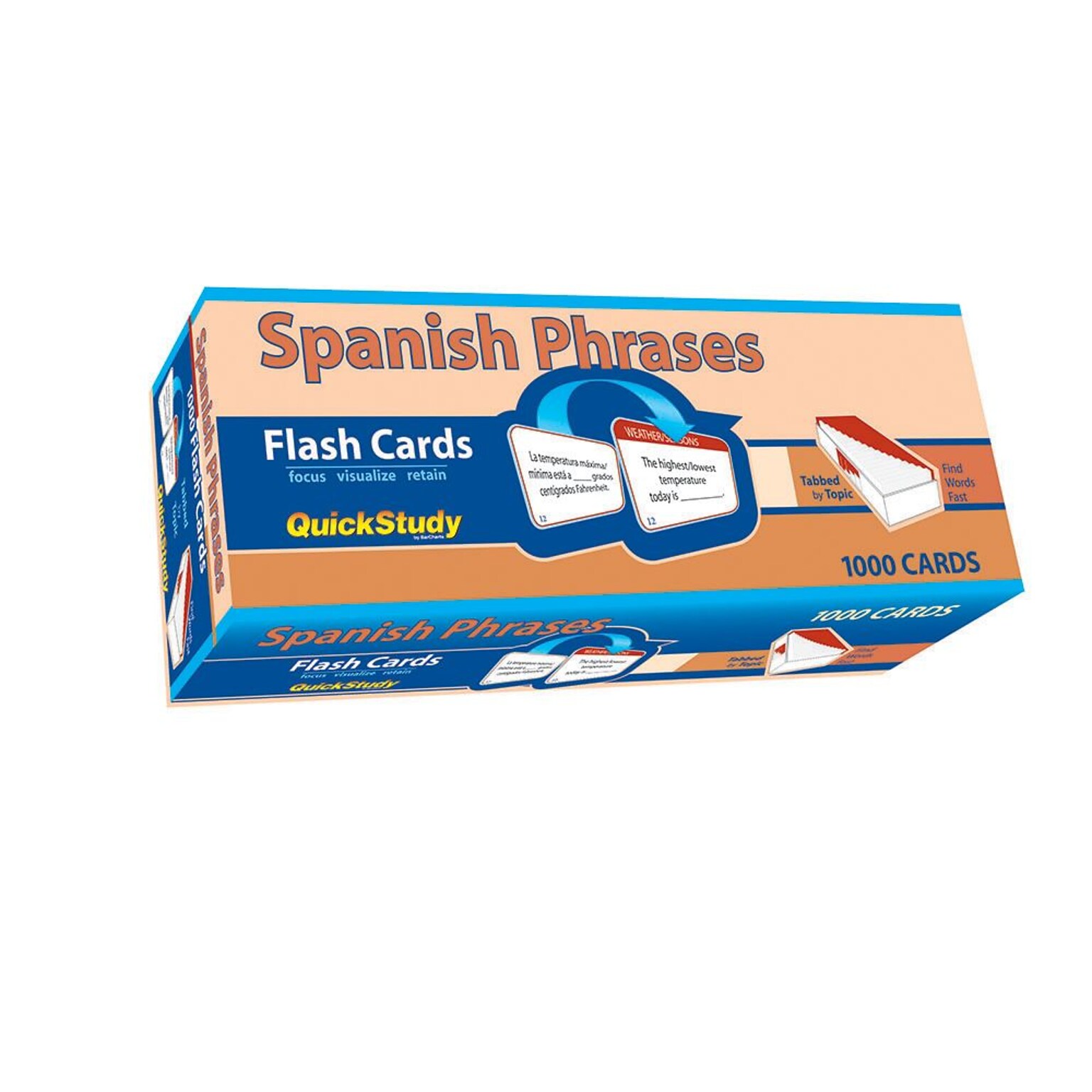 BarCharts, Inc. QuickStudy® Spanish Flashcard & Reference Set (9781423230663)