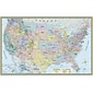 QuickStudy World/US Maps, 50" x 32", 2/Pack (9781423230700)