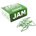 JAM Paper® Colorful Butterfly Paper Clips, Green Paperclips, 15/Pack (332BYGR)
