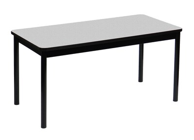 Correll, Inc. 72 Rectangular Laminate/Steel Library Table, Gray Granite (LR3672)