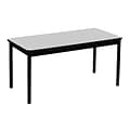 Correll, Inc. 72 Rectangular Laminate/Steel Library Table, Gray Granite (LR3672)