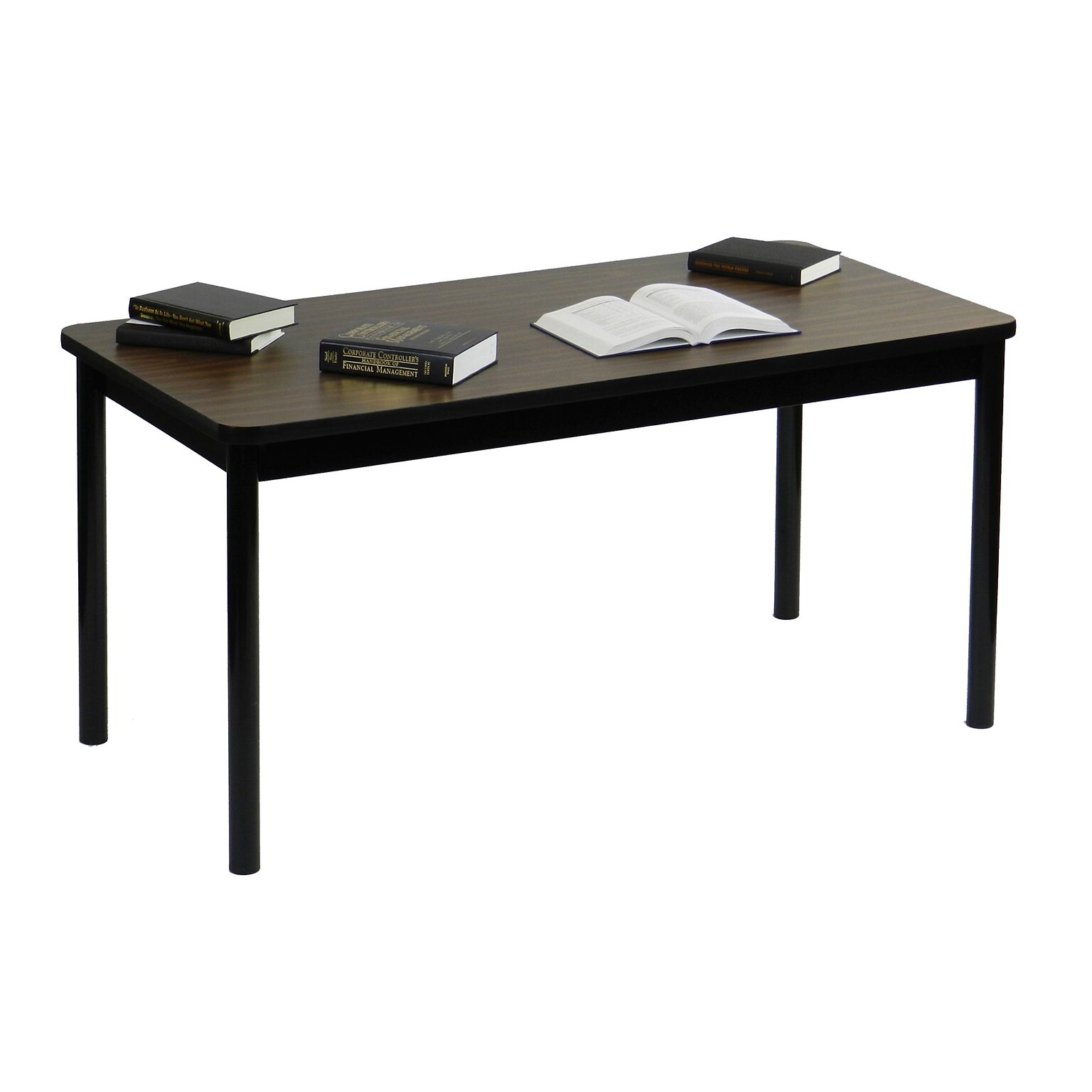 Correll 72 Rectangular Training Table, Walnut (LR3072-01)