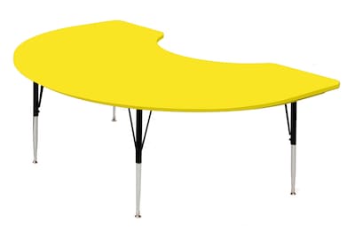 Correll® Yellow Kidney-Shaped Table