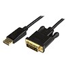 StarTech 3 DisplayPort Male to DVI-D Male Converter Cable, Black