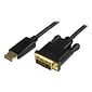 StarTech 3' DisplayPort Male to DVI-D Male Converter Cable, Black