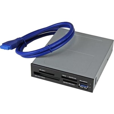 StarTech 35FCREADBU3 USB 3.0 Internal Multi-Card Reader with UHS-II Support; Black