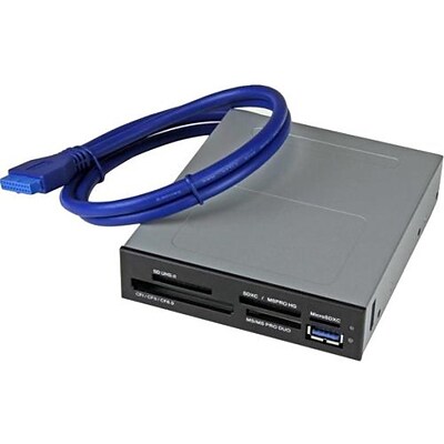 StarTech 35FCREADBU3 USB 3.0 Internal Multi-Card Reader with UHS-II Support; Black