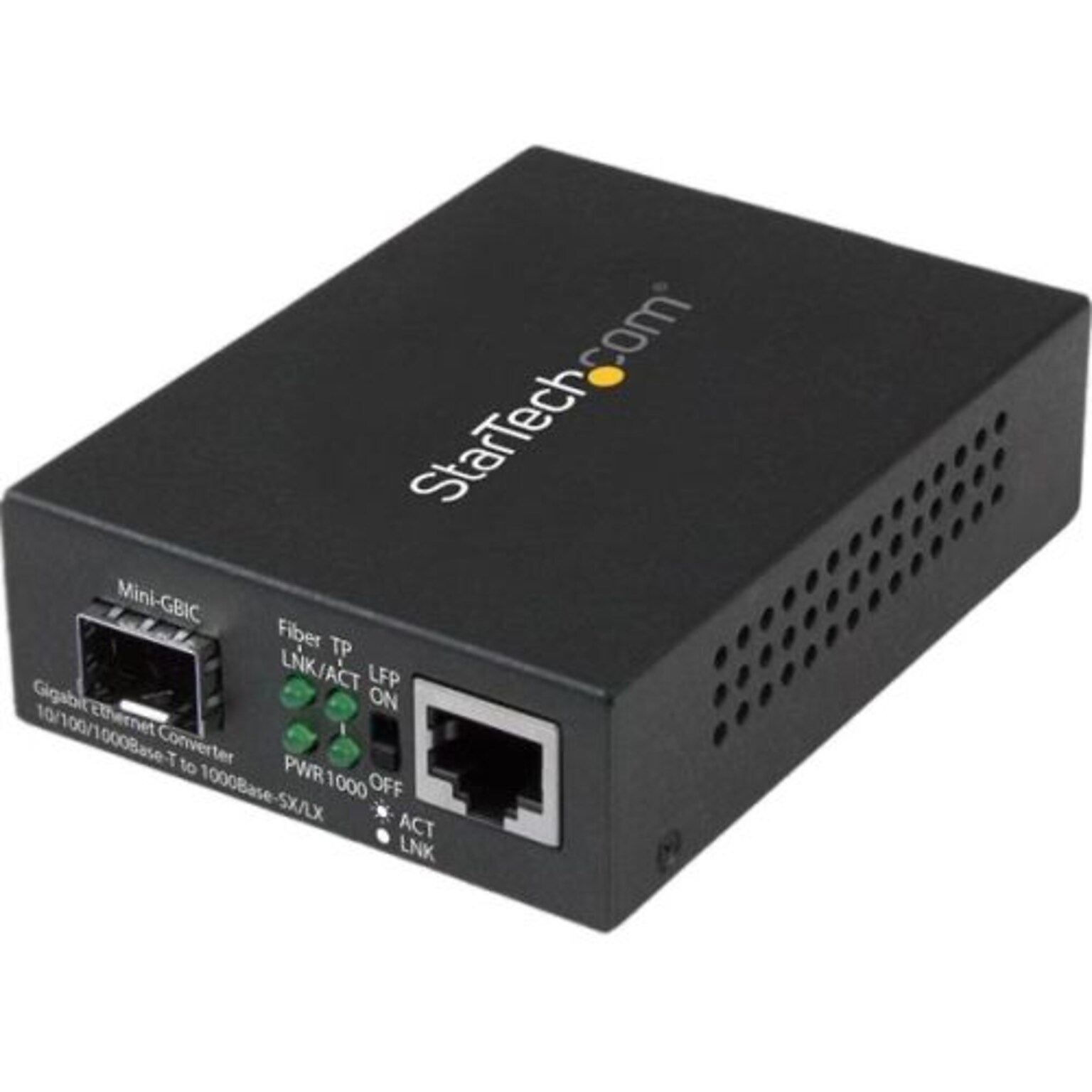 StarTech MCM1110 Gigabit Ethernet Fiber Media Converter with Open SFP Slot