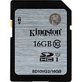 Kingston® SD10VG2/16GB Class 10 UHS-I 16GB SDHC Flash Memory Card