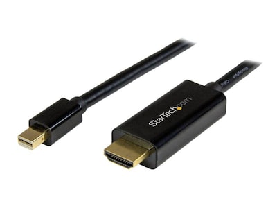 StarTech 6 Mini DisplayPort Male to HDMI Male Converter Cable, Black