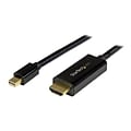 StarTech 6 Mini DisplayPort Male to HDMI Male Converter Cable, Black