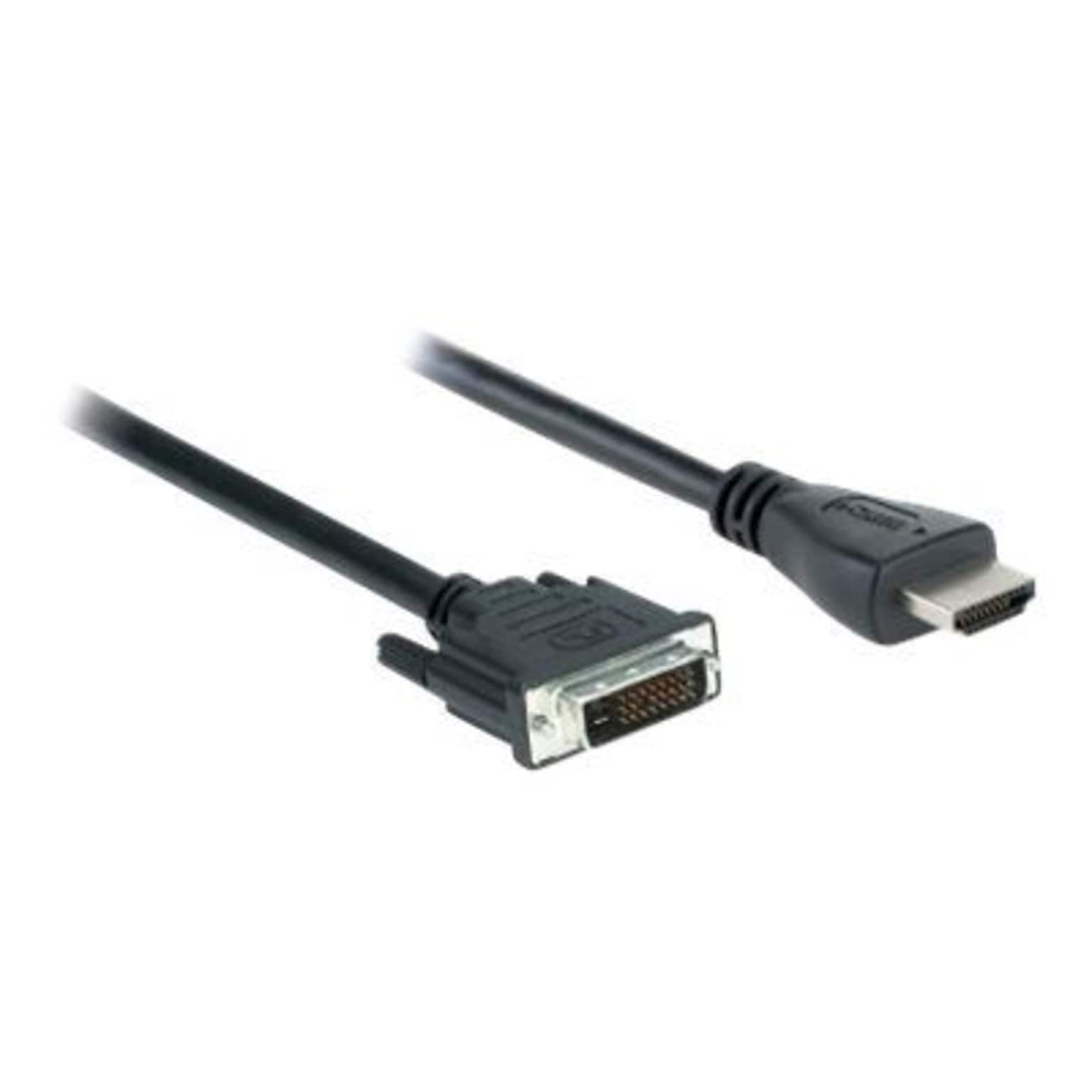 V7® 6.56 HDMI to DVI-D Male/Male Digital Video Cable; Black