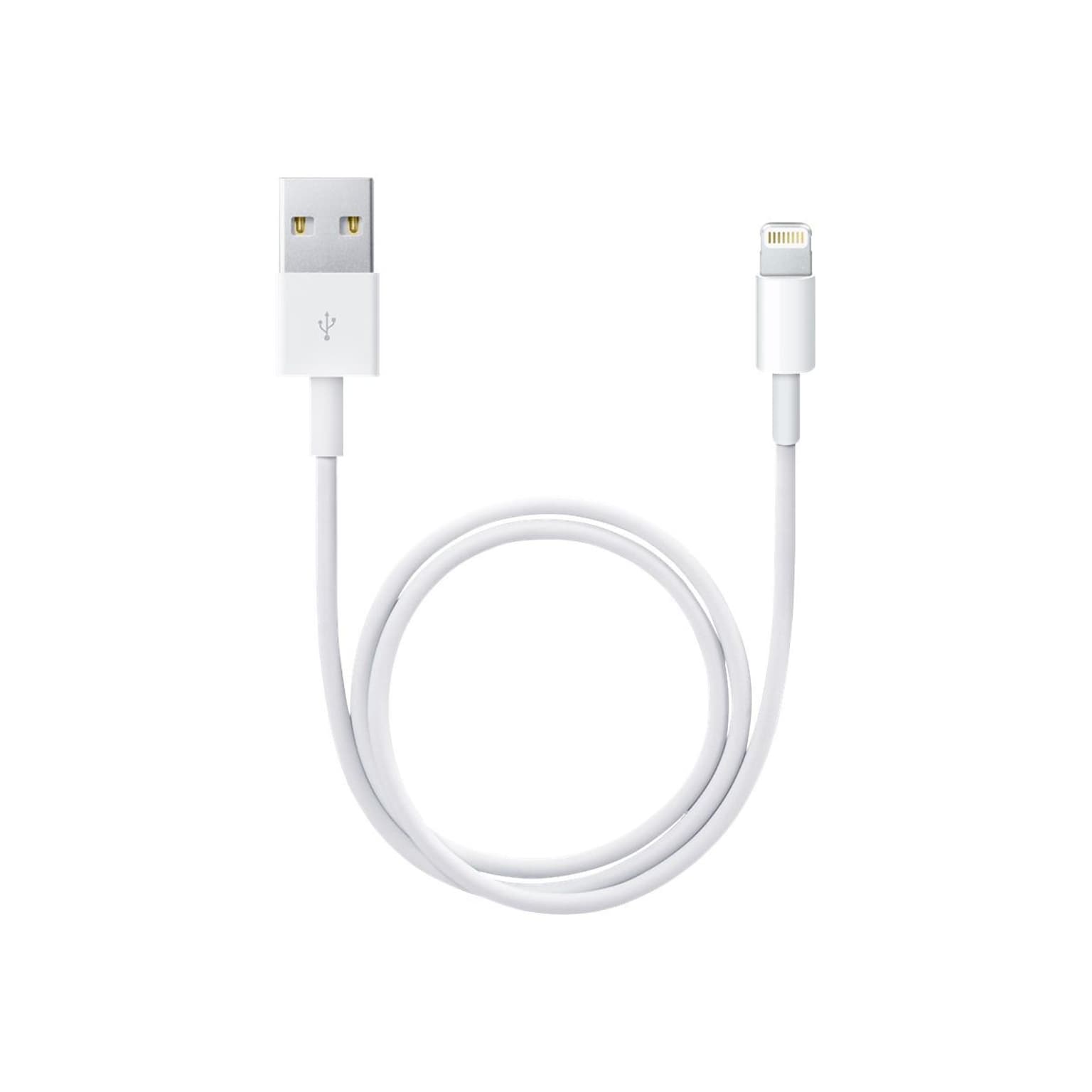 Apple Data Transfer Cable; 0.5m, White, Lightning to USB (ME291AM/A)